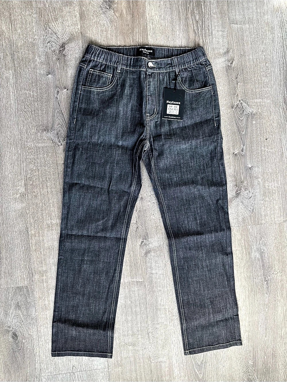 Heyfanee HF-DE Straight Leg Jeans in Gray Size 32W 30L NWT